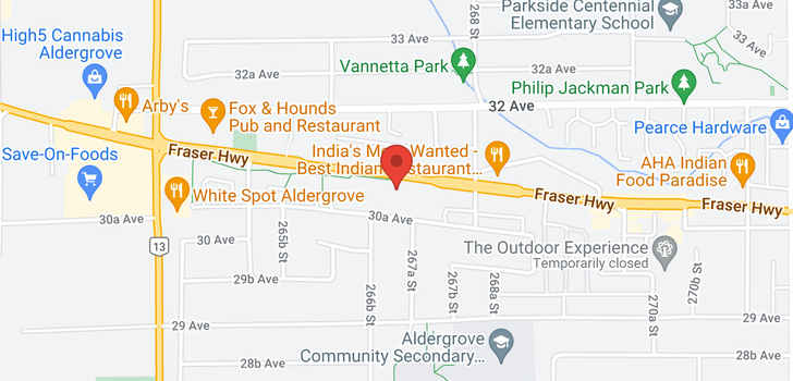 map of 26700 FRASER WAY